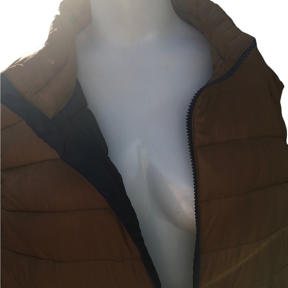 Swiss Tech Zippered Puffer Vest Tan Brown Men's Size:XL (46-48) - Picture 6 of 13